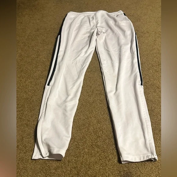 adidas White Track Pants with Black Side Stripes - Picture 4 of 4